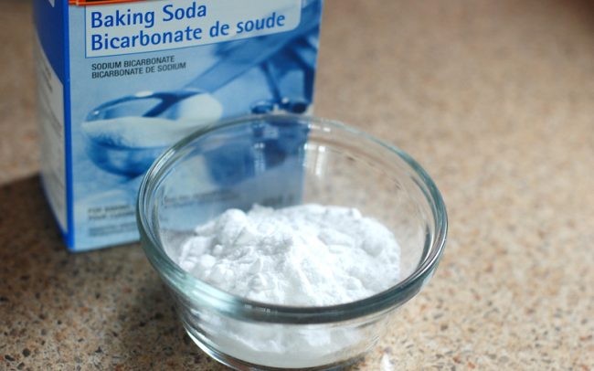 using baking soda to clean vomit
