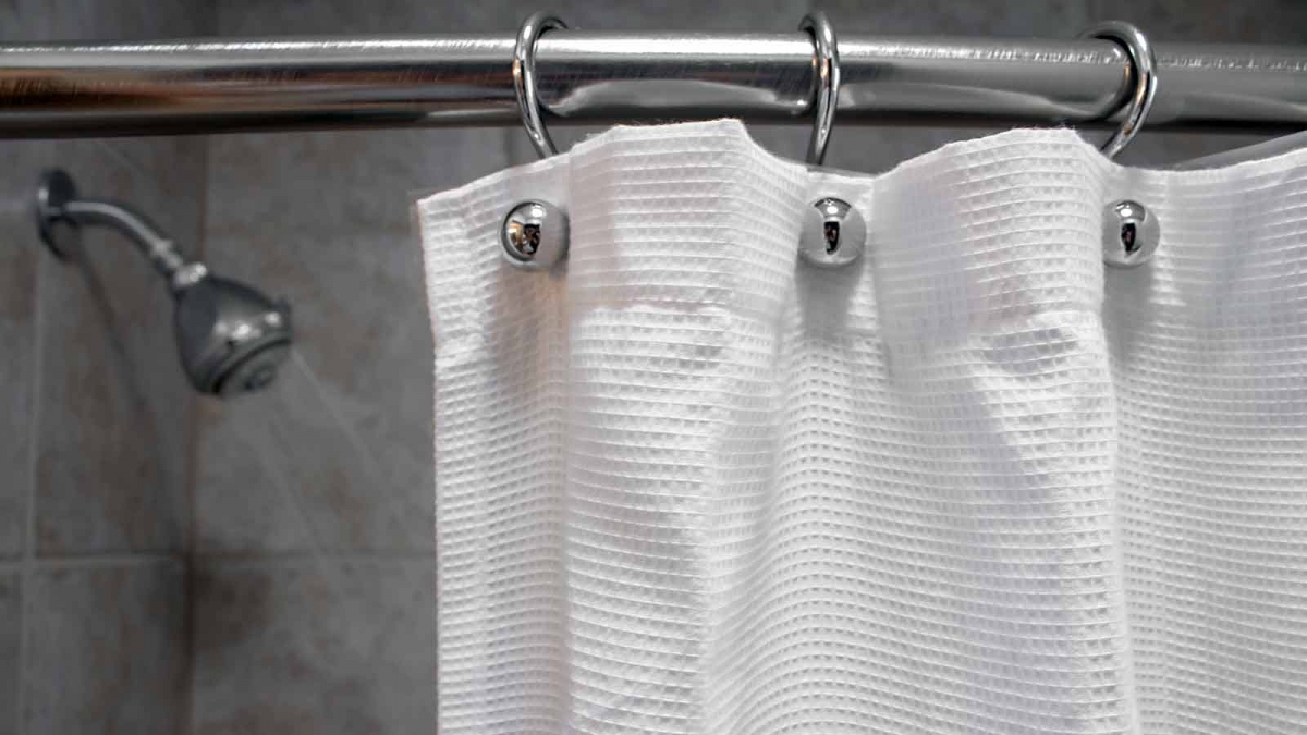 Clean A Shower Curtain And Liner, How To Remove Mold From Shower Curtain Fabric