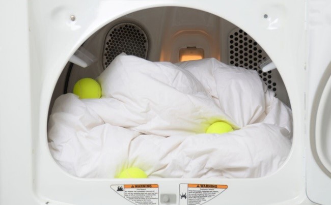 how to dry pillows with tennis balls in dryer