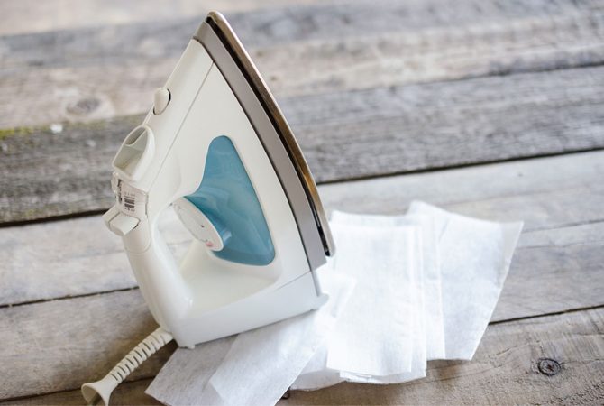 how to clean an iron with dryer sheets