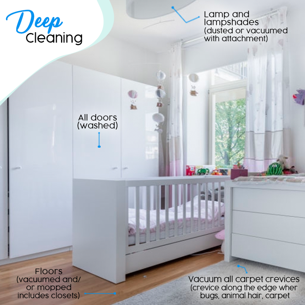 bedroom deep cleaning checklist