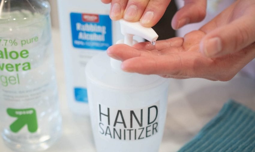 how to make a DIY hand sanitizer