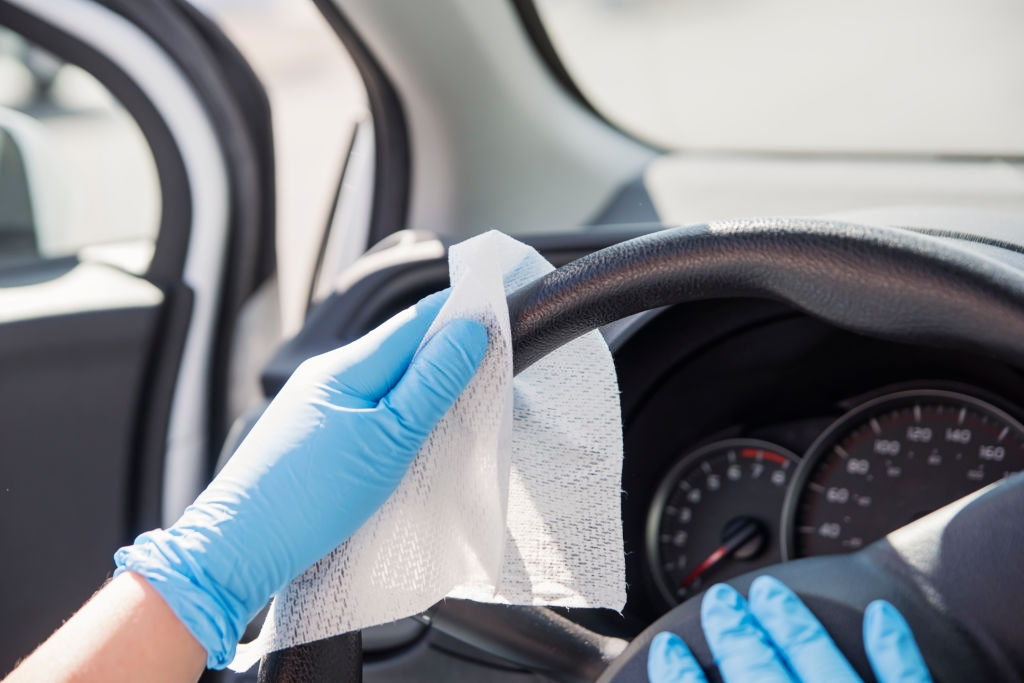 covid-19 car sanitizing tips before and after shopping