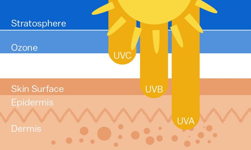 types of uv light: uva, uvb, and uvc