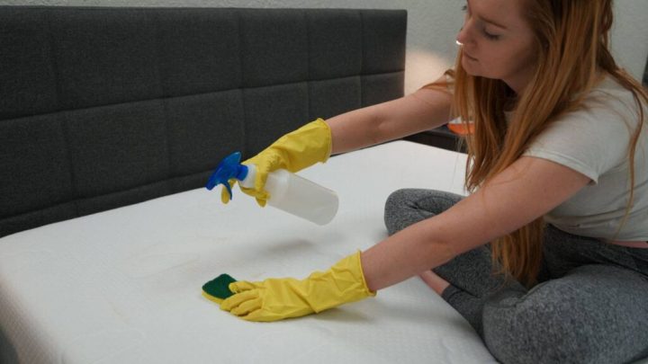 how to clean vomit from a mattress
