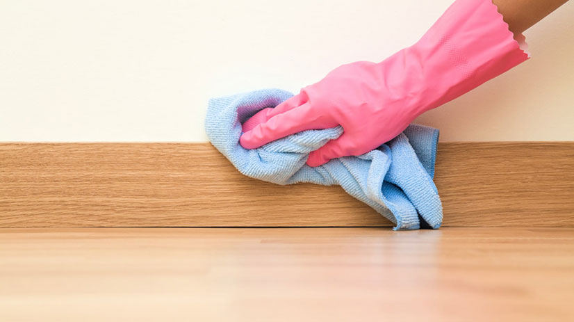 Clean White Baseboards Naturally