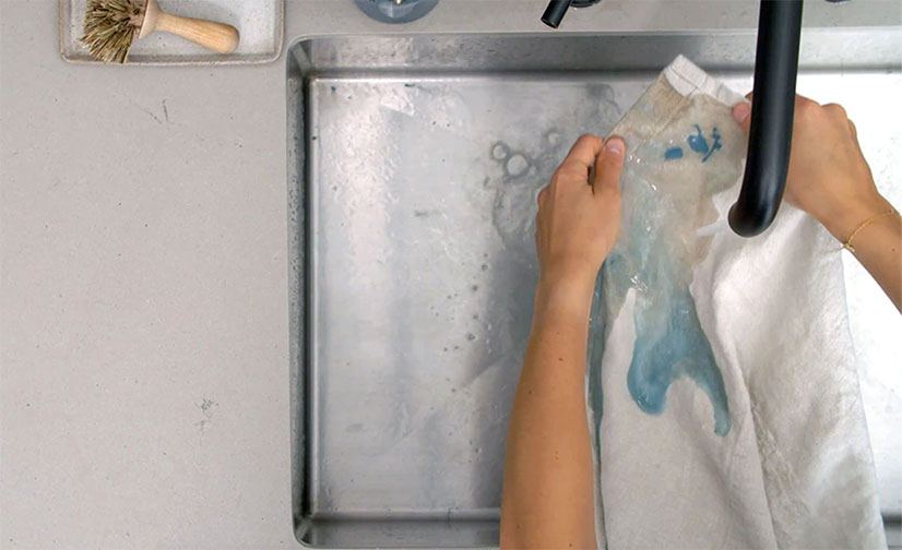 how to get washable paint out of clothes