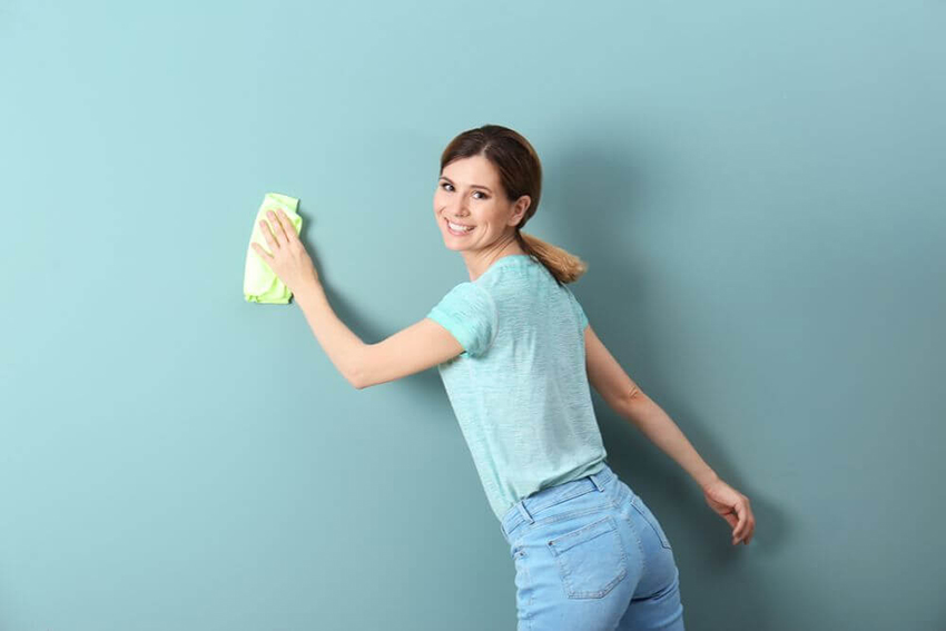 how to clean apartment walls