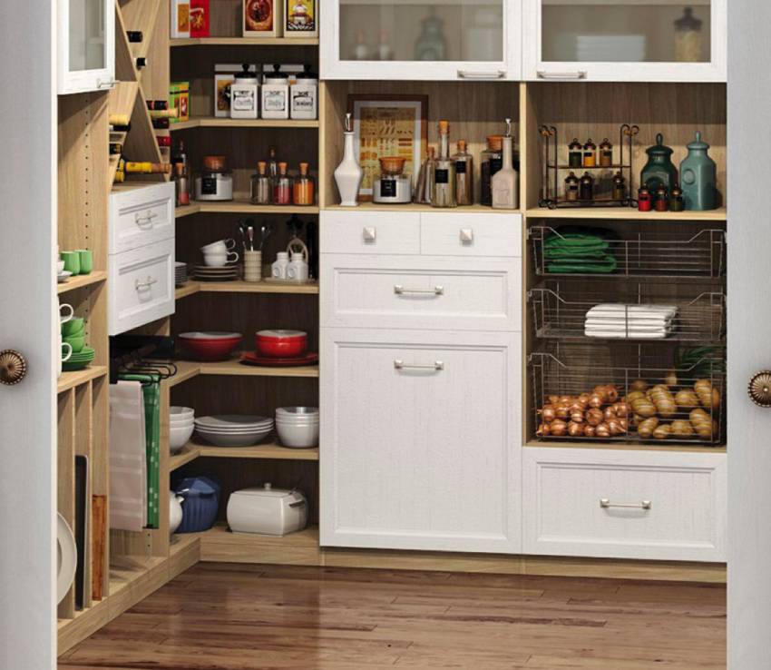 organizing and cleaning a pantry