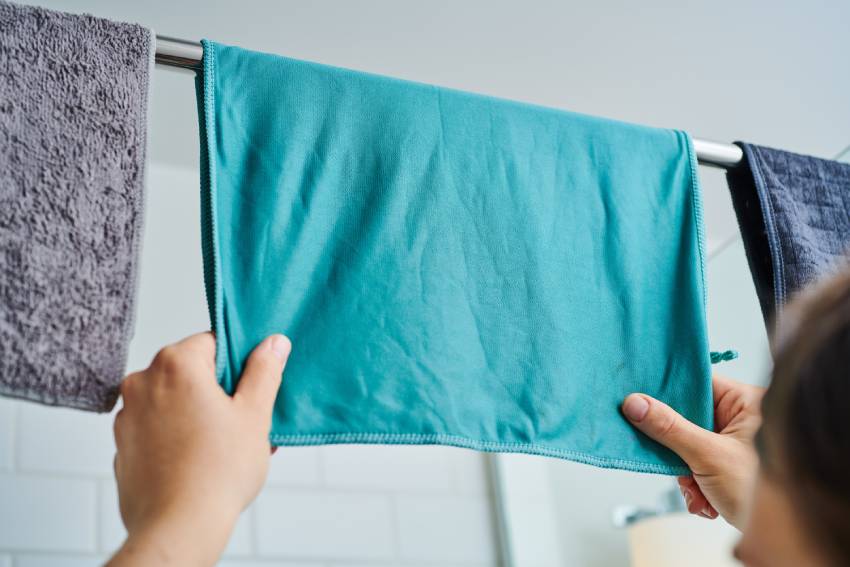how to dry microfiber towel cloth