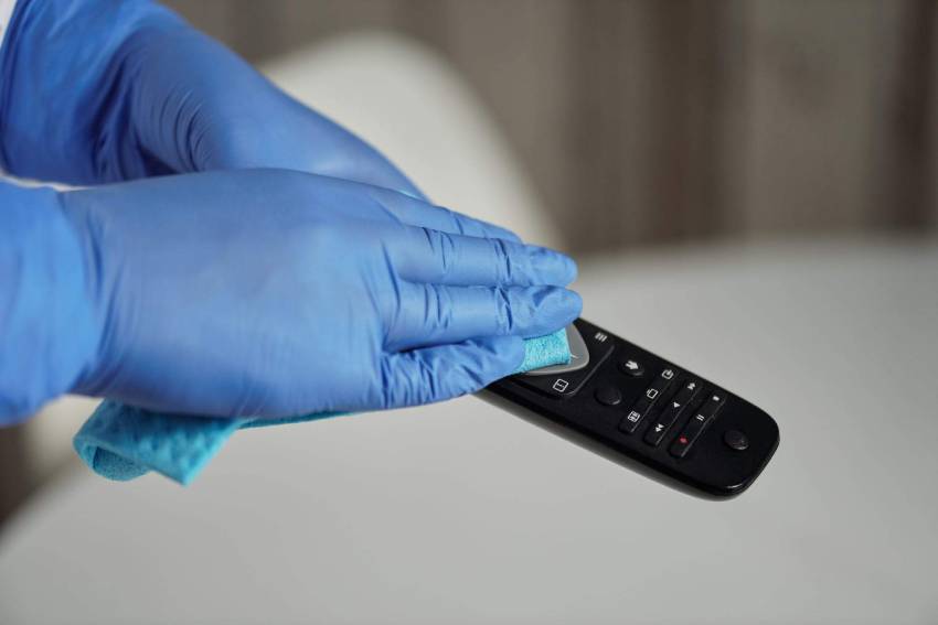 how to clean remote control