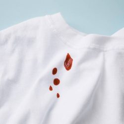 removing blood out of clothes