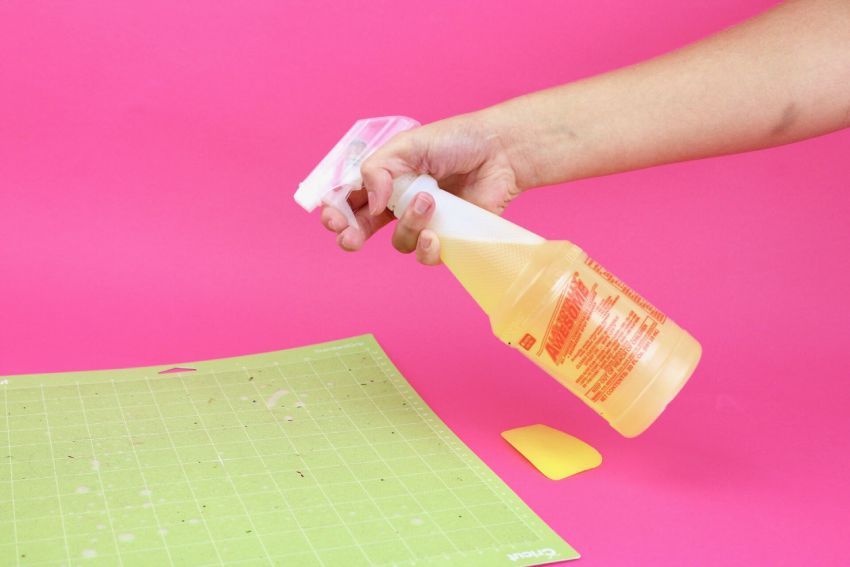 How to Clean a Pink Cricut FabricGrip Mat