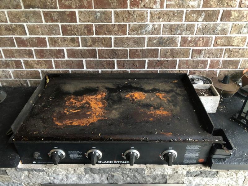 How to Clean a Rusty Blackstone Griddle