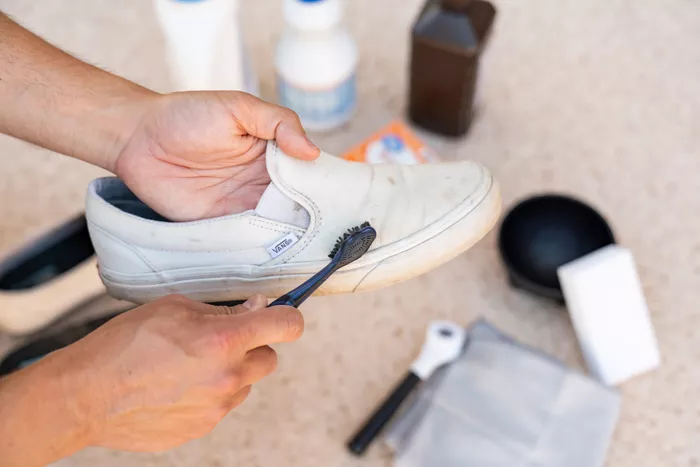 how to clean white vans with hydrogen peroxide