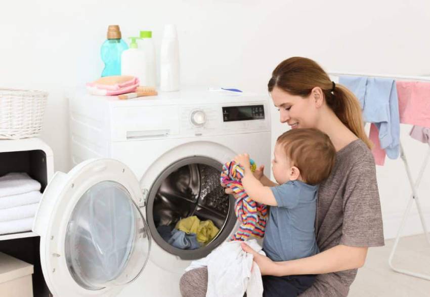how to wash baby clothes in laundry machine